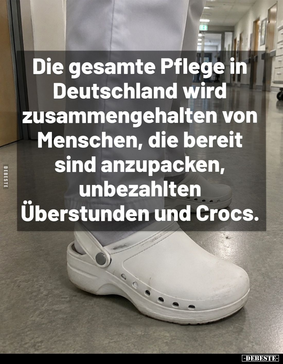 Die gesamte Pflege in Deutschland wird zusammengehalten von Menschen, die bereit sind anzupacken, unbezahlten Überstunden und...