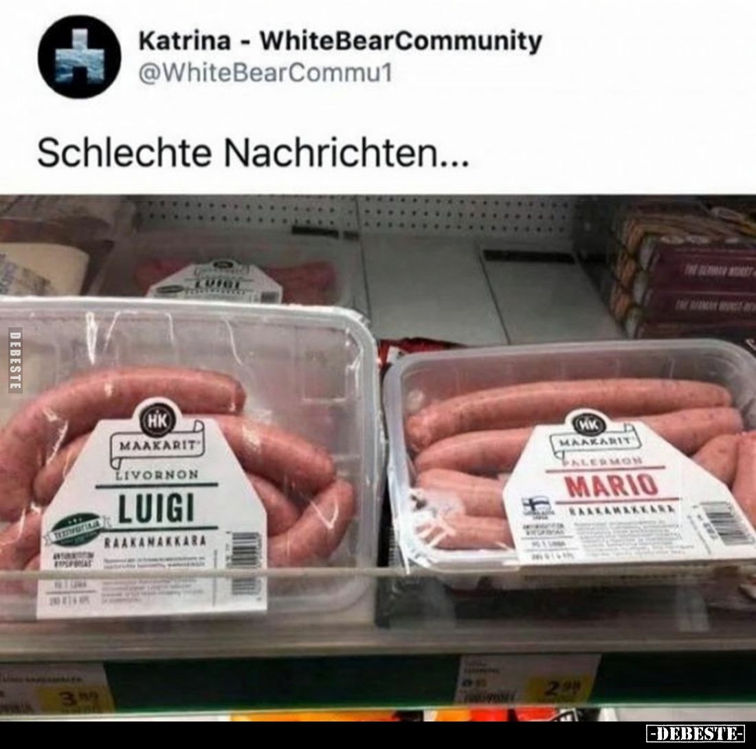 Schlechte Nachrichten...