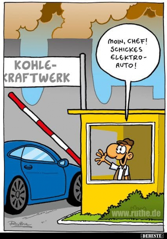 Moin, Chef! Schickes Elektroauto!.. - Lustige Bilder | DEBESTE.de