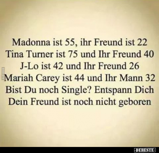 Madonna ist 55, ihr Freund ist 22.. - Lustige Bilder | DEBESTE.de