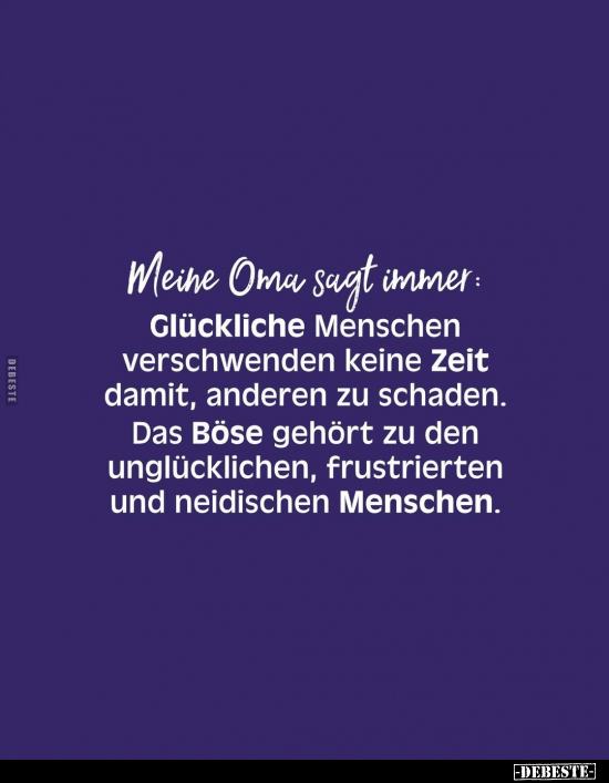 Meine Oma sagt immer.. - Lustige Bilder | DEBESTE.de