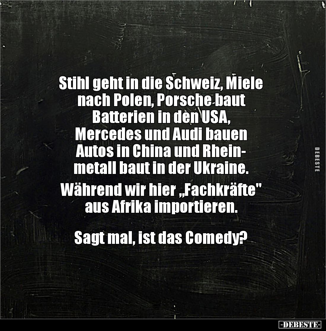 Stihl geht in die Schweiz, Miele nach Polen.. - Lustige Bilder | DEBESTE.de