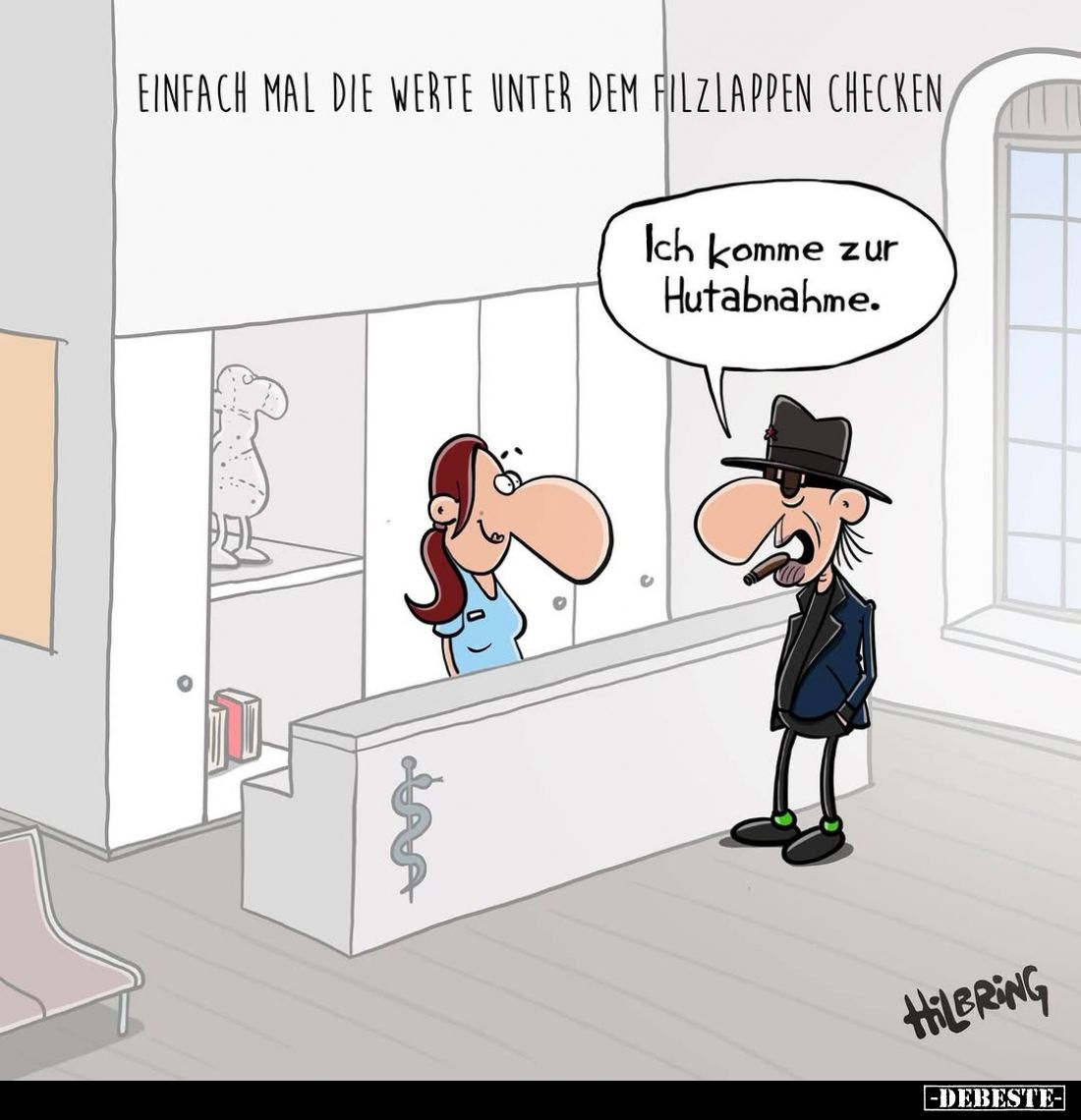 Einfach mal die Werte unter dem Filzlappen checken. -
Ich komme zur Hutabnahme.