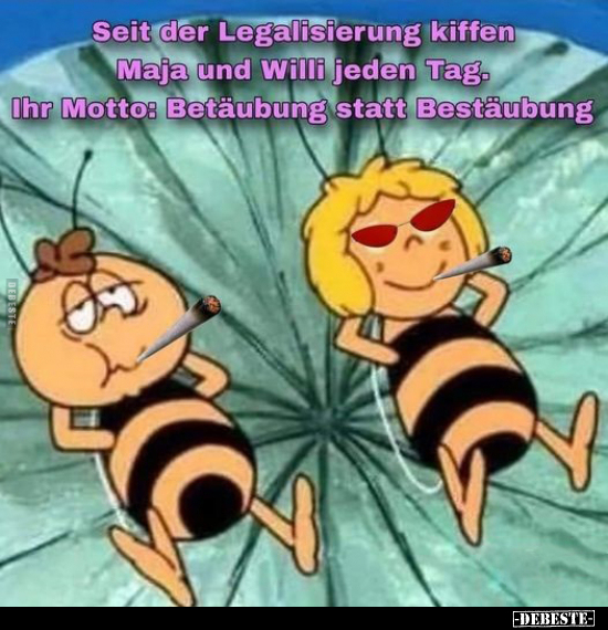 Seit der Legalisierung kiffen Maja und Willi jeden Tag.. - Lustige Bilder | DEBESTE.de