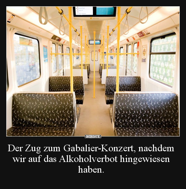 Der Zug zum Gabalier-Konzert, nachdem wir auf das..