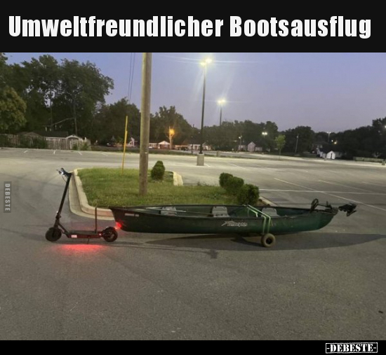 Umweltfreundlicher Bootsausflug.. - Lustige Bilder | DEBESTE.de