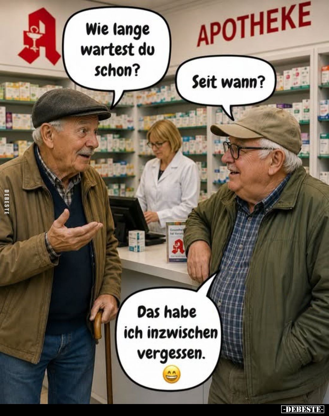 Wie lange wartest du schon?
-
Seit wann?
Das habe ich inzwischen vergessen.