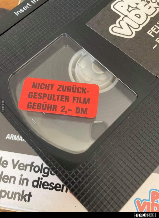 Nicht zurückgespulter Film Gebühr 2,- DM... - Lustige Bilder | DEBESTE.de