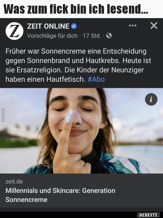 Was zum fi*ck bin ich lesend..