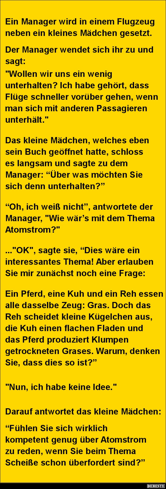 Ein Manager wird in einem Flugzeug.. - Lustige Bilder | DEBESTE.de