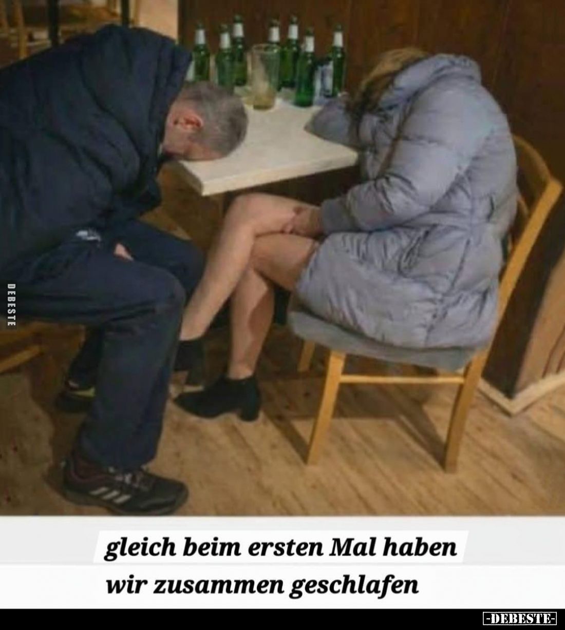 Gleich beim ersten Mal haben wir zusammen geschlafen.