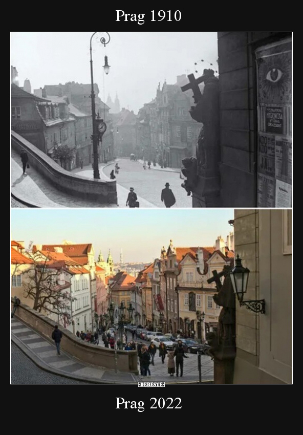 Prag 1910 /  Prag 2022.. - Lustige Bilder | DEBESTE.de