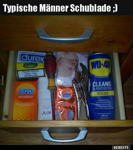 Typische Männer Schublade ;) - Lustige Bilder | DEBESTE.de