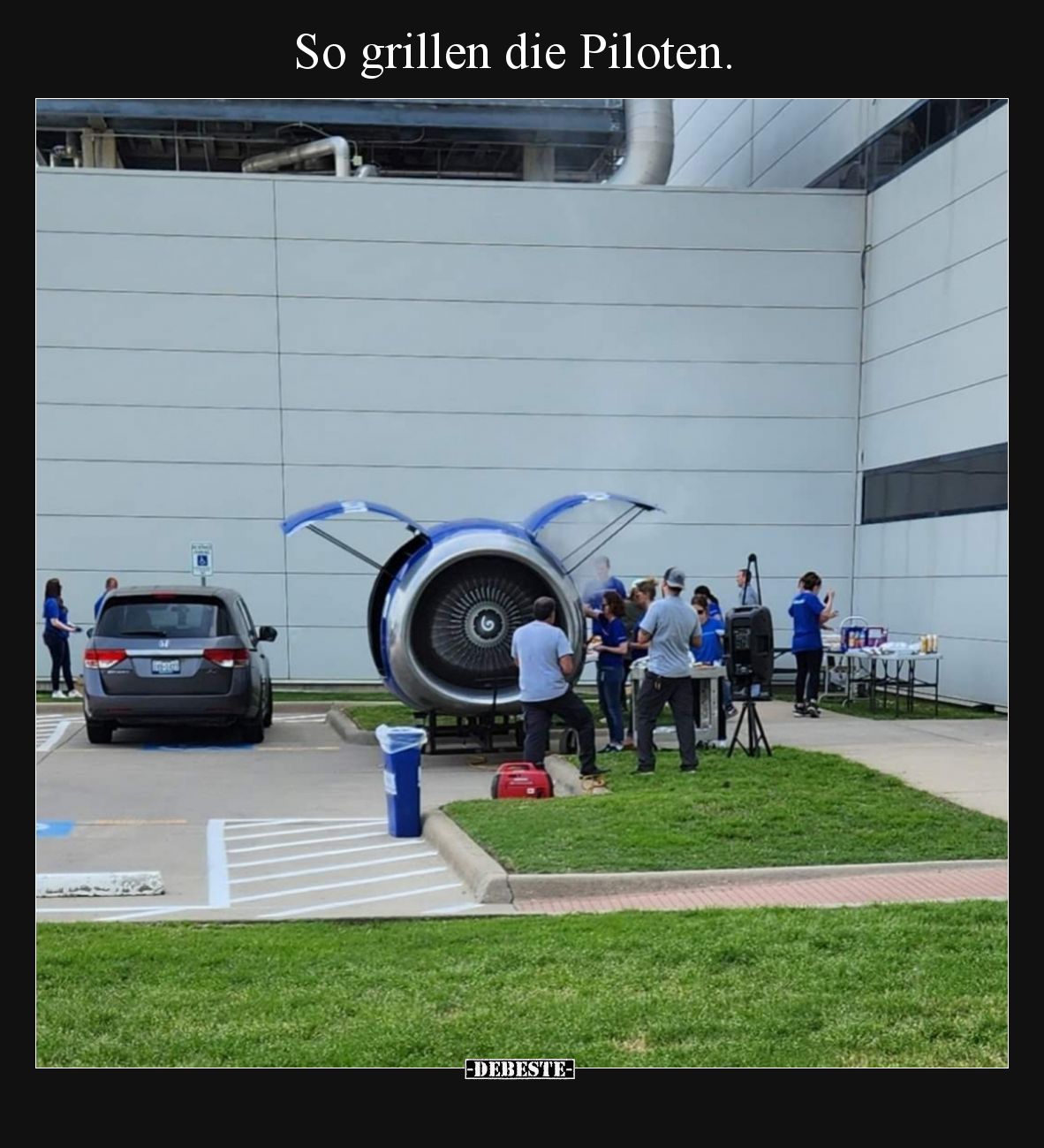 So grillen die Piloten.