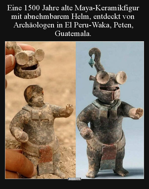 Eine 1500 Jahre alte Maya-Keramikfigur mit abnehmbarem.. - Lustige Bilder | DEBESTE.de