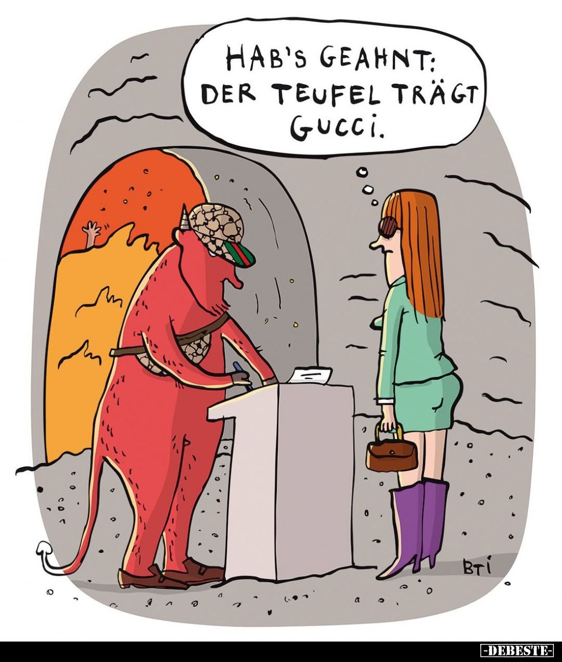 Hab's geahnt: Der Teufel trägt Gucci.