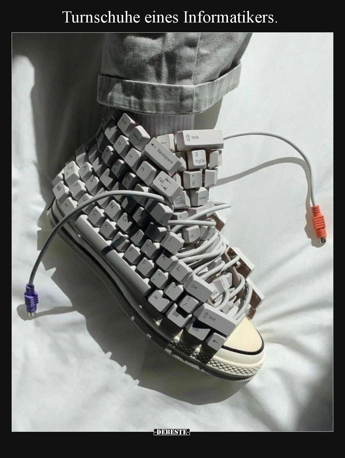 Turnschuhe eines Informatikers