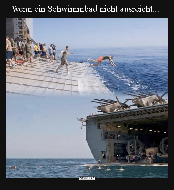 Wenn ein Schwimmbad nicht ausreicht... - Lustige Bilder | DEBESTE.de