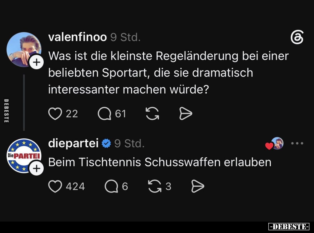Was ist die kleinste Regeländerung bei einer beliebten Sportart, die sie dramatisch interessanter machen würde?

Beim Tisch...