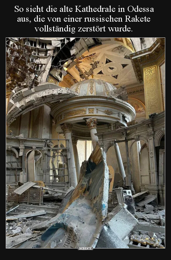 So sieht die alte Kathedrale in Odessa aus, die von einer.. - Lustige Bilder | DEBESTE.de