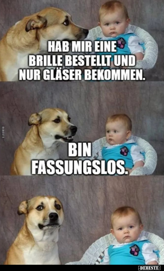 Hab mir eine Brille bestellt und nur Gläser bekommen.. - Lustige Bilder | DEBESTE.de
