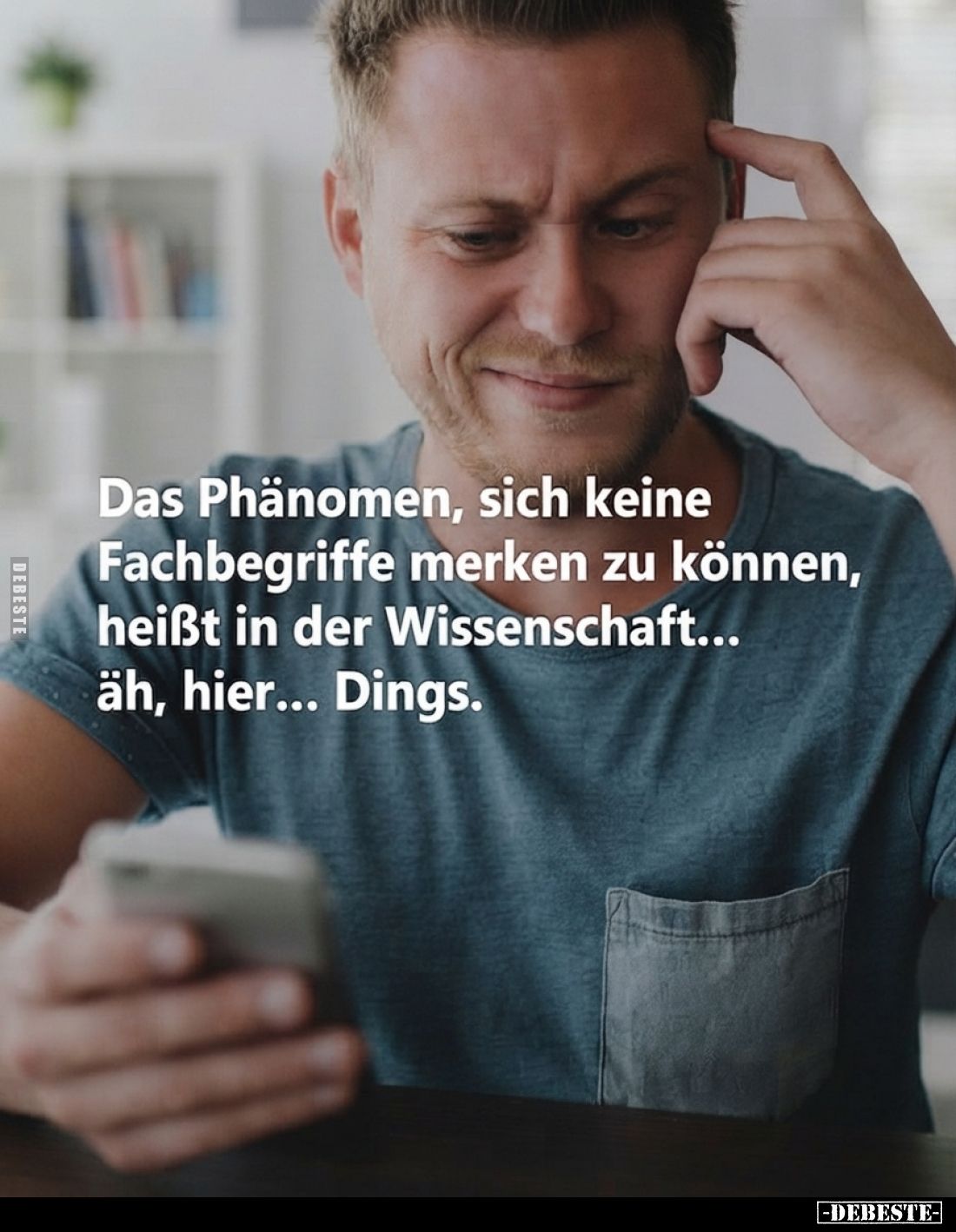 Das Phänomen, sich keine Fachbegriffe merken zu können, heißt in der Wissenschaft... äh, hier... Dings.