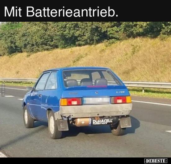 Mit Batterieantrieb... - Lustige Bilder | DEBESTE.de