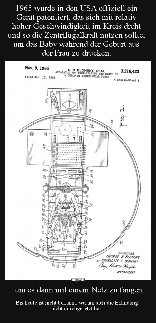 1965 wurde in den USA offiziell ein Gerät patentiert, das.. - Lustige Bilder | DEBESTE.de