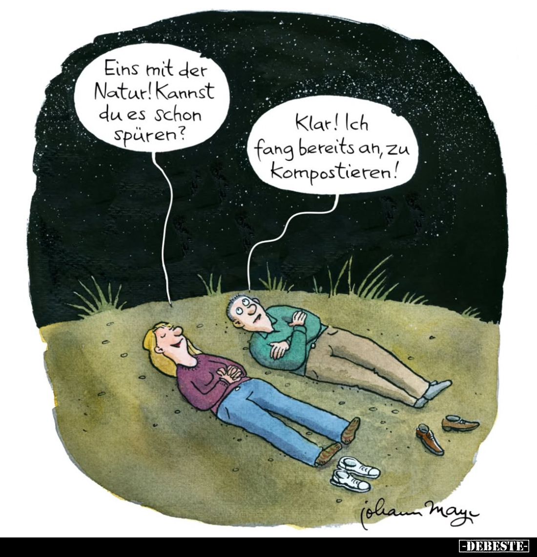Eins mit der Natur! Kannst du es schon spüren?
Klar! Ich fang bereits an, zu Kompostieren!