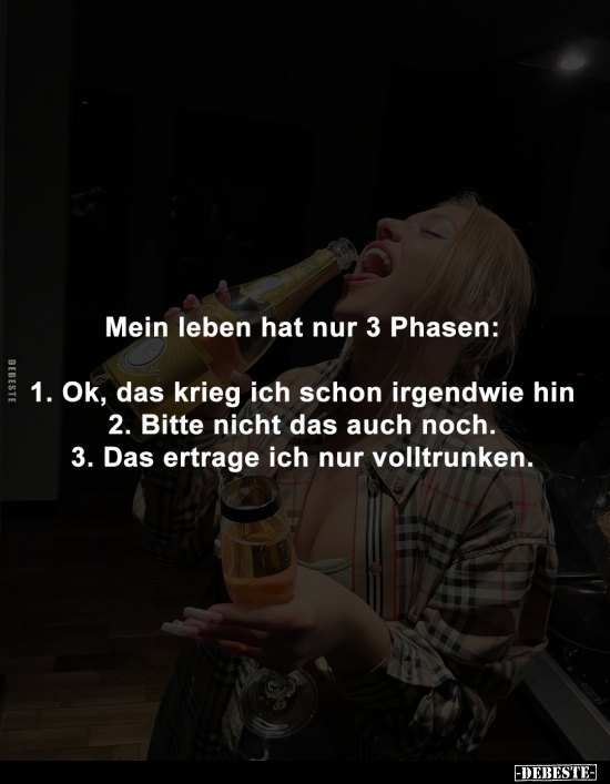 Mein leben hat nur 3 Phasen.. - Lustige Bilder | DEBESTE.de