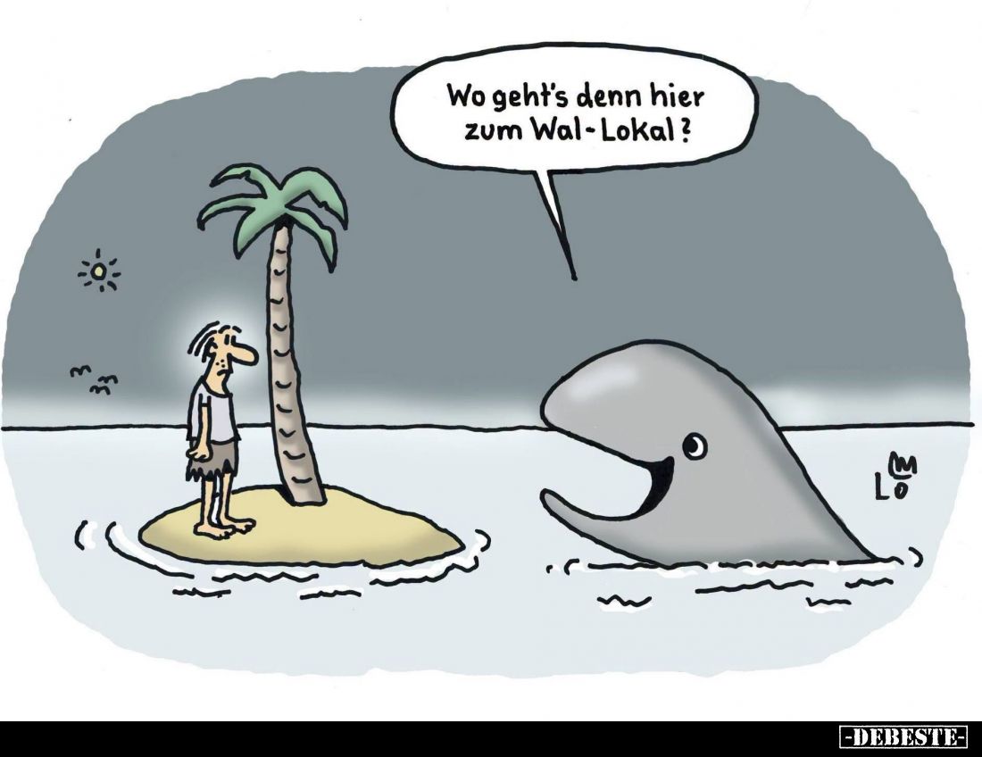Wo geht's denn hier zum Wal-Lokal?