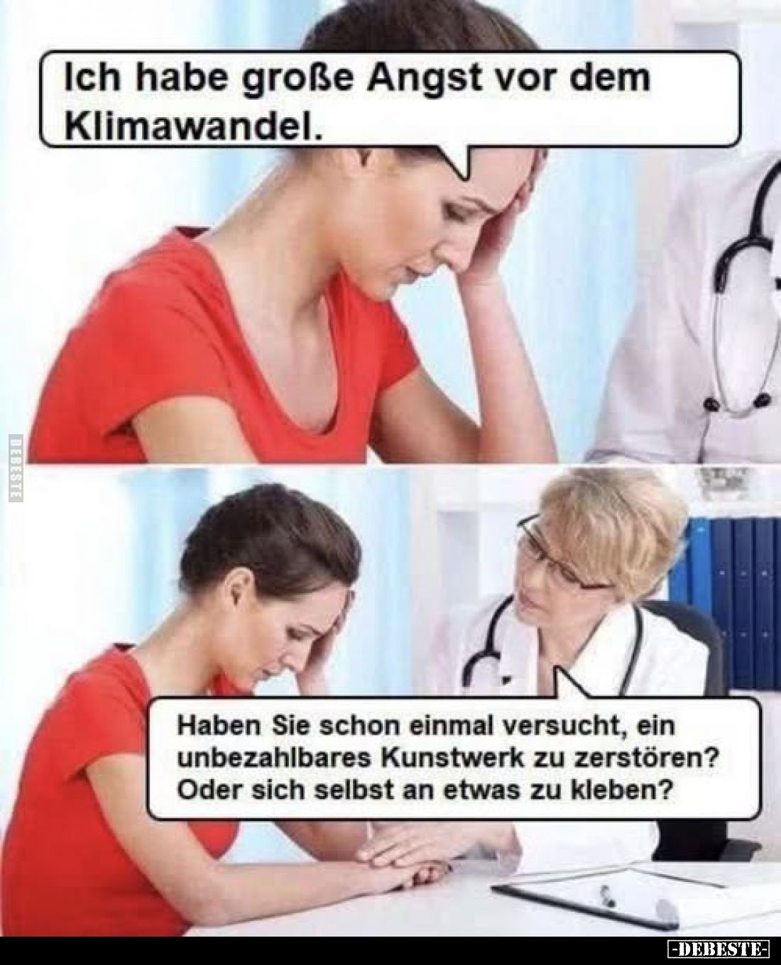 Ich habe große Angst vor dem Klimawandel.
Haben Sie schon einmal versucht, ein unbezahlbares Kunstwerk zu zerstören? Oder si...