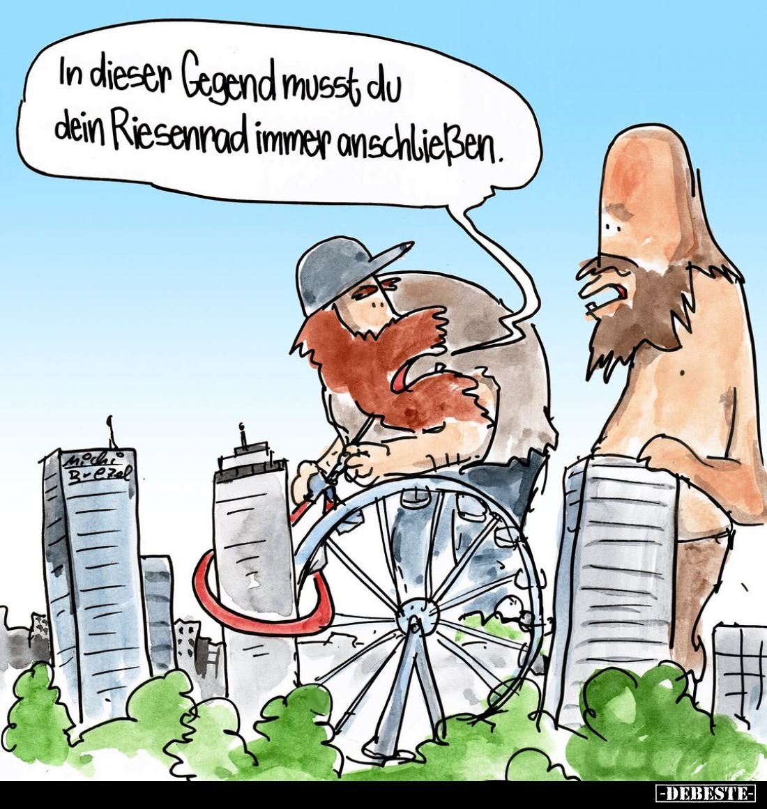 In dieser Gegend musst du dein Riesenrad immer anschließen.