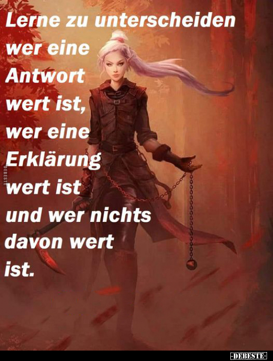 Lerne zu unterscheiden wer eine Antwort wert ist.. - Lustige Bilder | DEBESTE.de