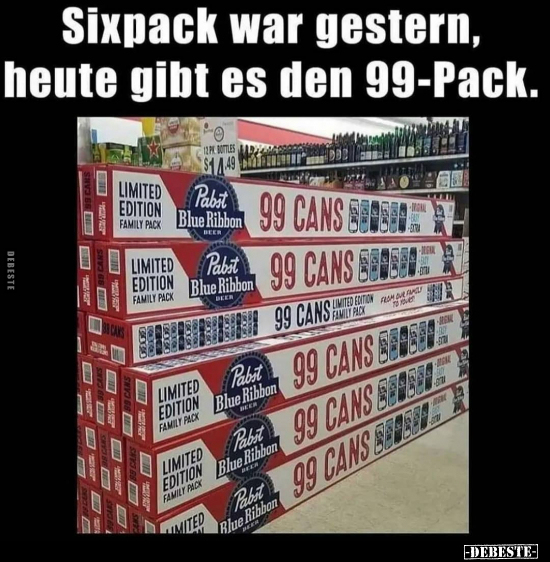 Sixpack war gestern, heute gibt es den 99-Pack... - Lustige Bilder | DEBESTE.de