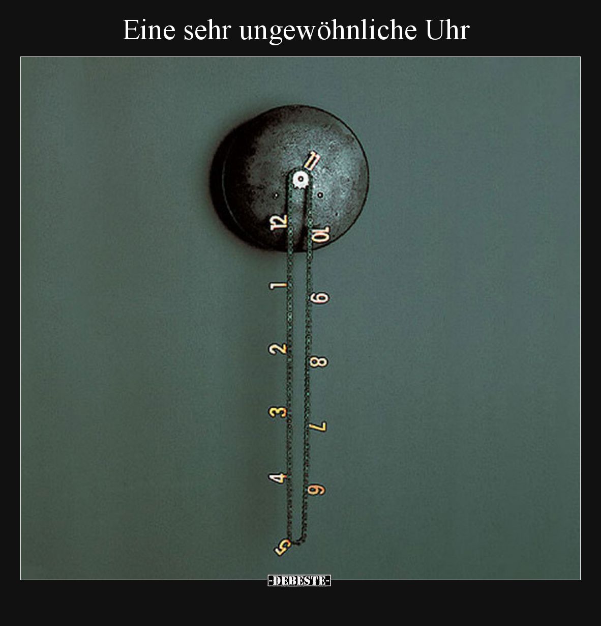 Eine sehr ungewöhnliche Uhr