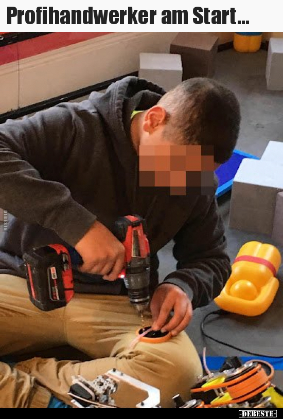 Profihandwerker am Start...