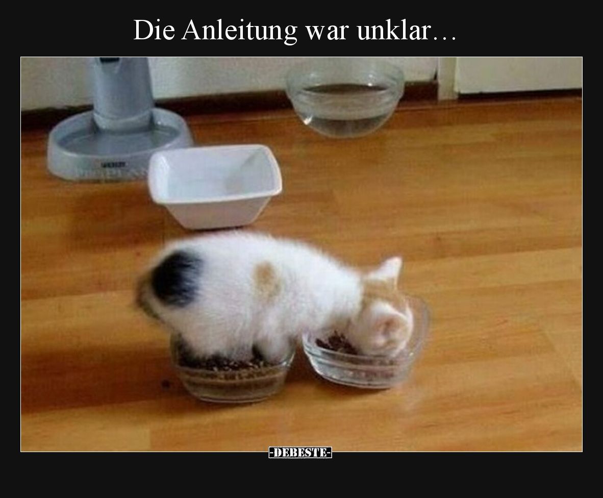 Die Anleitung war unklar…
