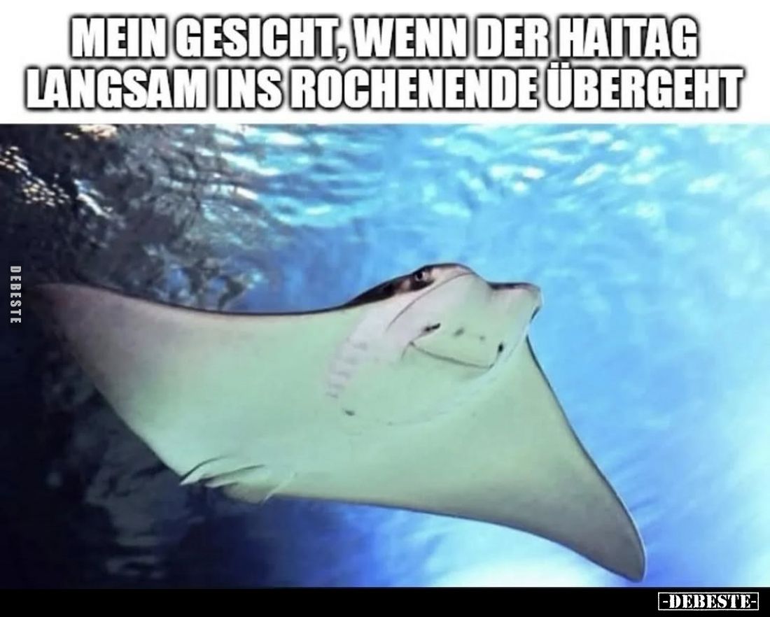 Mein Gesicht, wenn der Haitag langsam ins Rochenende übergeht.