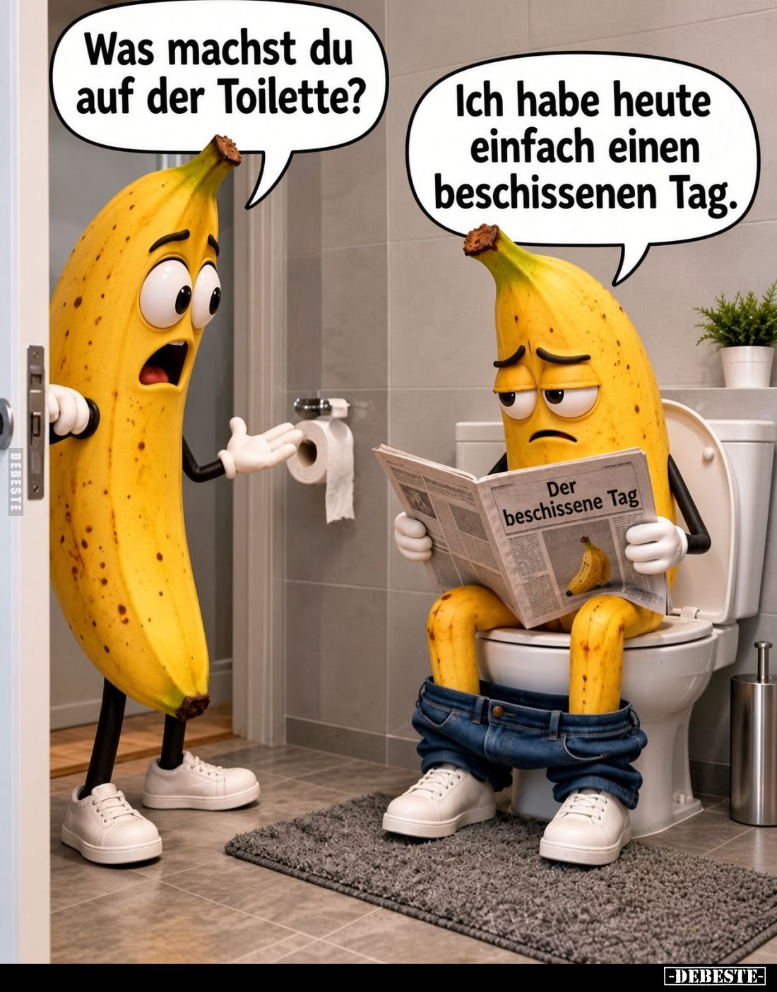 Was machst du auf der Toilette?
-
Ich habe heute einfach einen beschissenen Tag.
