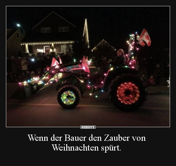 Wenn der Bauer den Zauber von Weihnachten spürt... - Lustige Bilder | DEBESTE.de