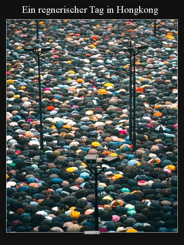 Ein regnerischer Tag in Hongkong..