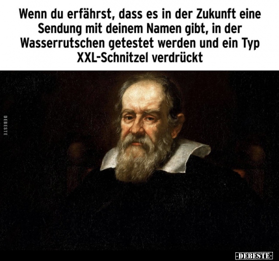 Wenn du erfährst, dass es in der Zukunft eine Sendung..