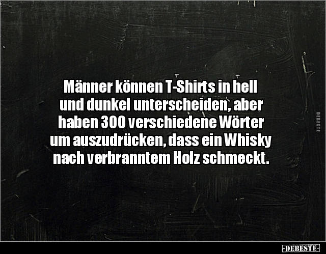 Männer können T-Shirts in hell und dunkel unterscheiden.. - Lustige Bilder | DEBESTE.de