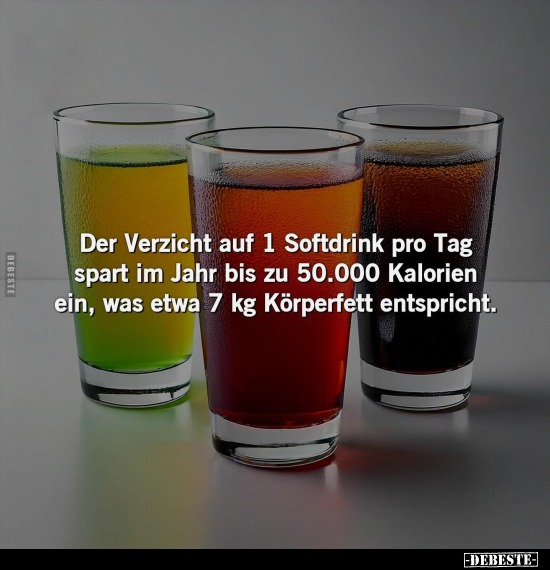 Der Verzicht auf 1 Softdrink pro Tag spart im Jahr.. - Lustige Bilder | DEBESTE.de