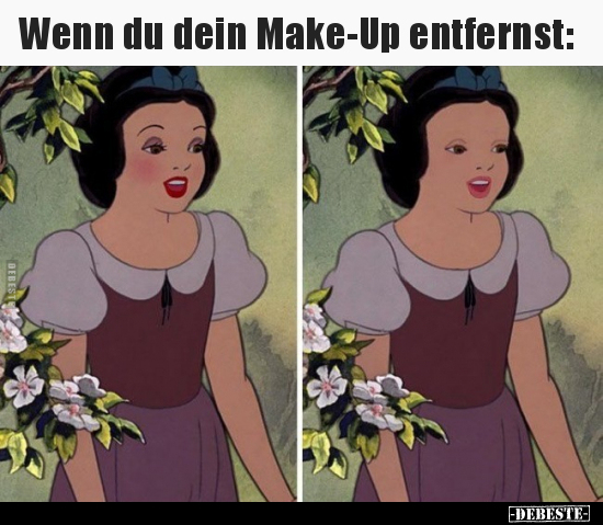 Wenn du dein Make-Up entfernst: