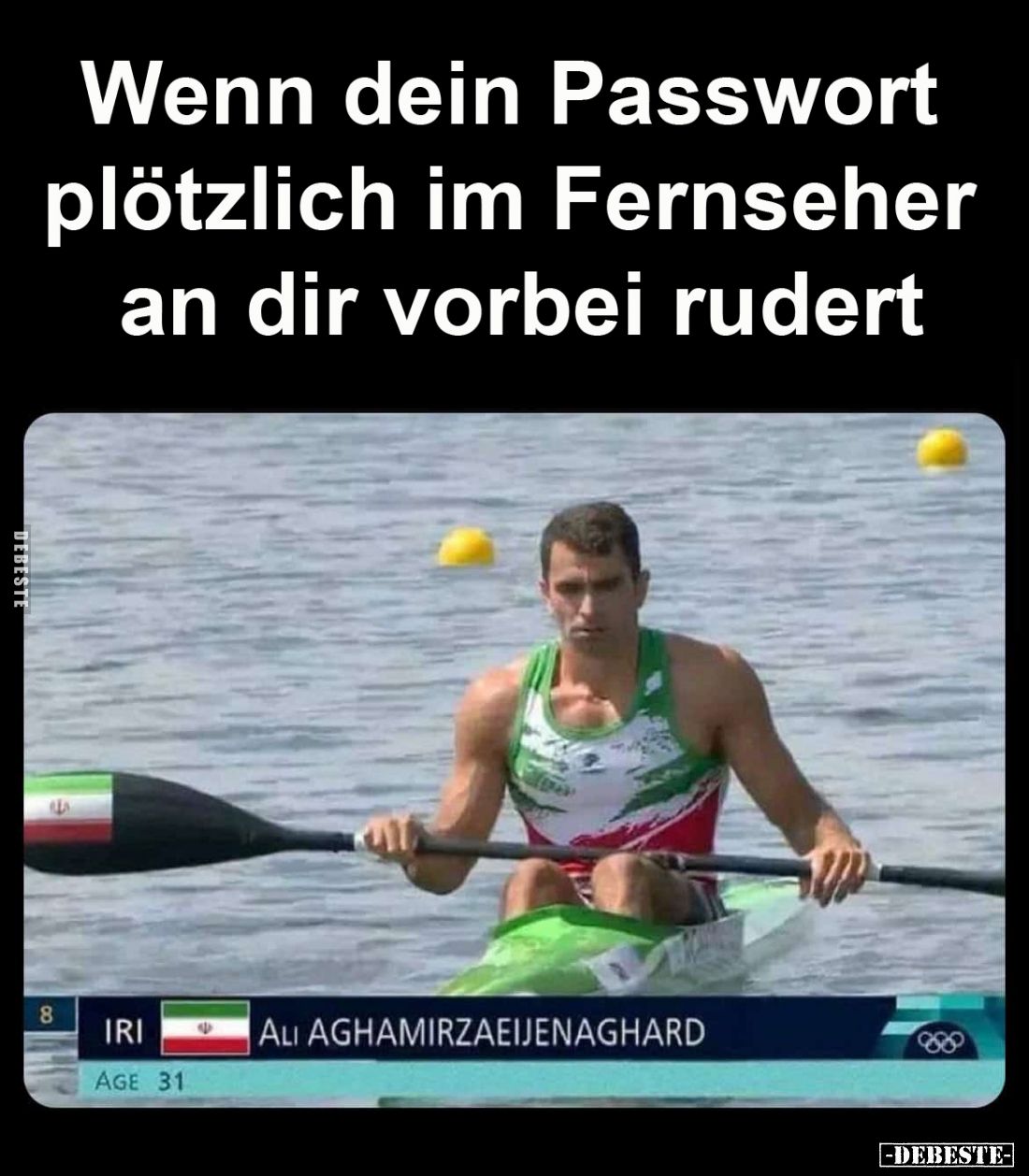 Wenn dein Passwort plötzlich im Fernseher an dir vorbei rudert.