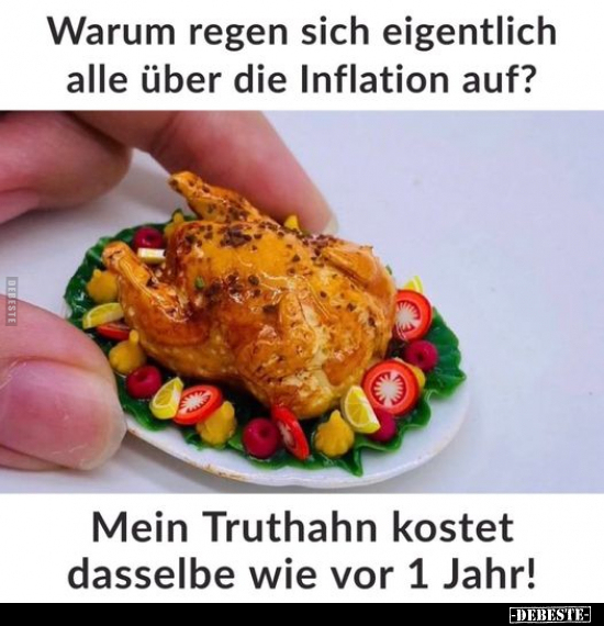 Warum regen sich eigentlich alle über die Inflation.. - Lustige Bilder | DEBESTE.de
