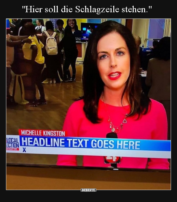 "Hier soll die Schlagzeile stehen."