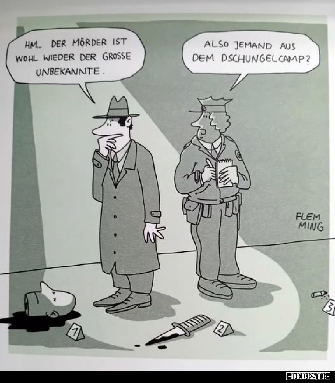 Hm... der Mörder ist wohl wieder der grosse.. - Lustige Bilder | DEBESTE.de